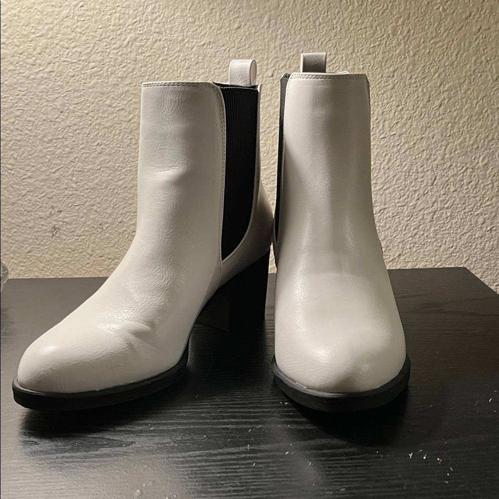 White Ankle Boots